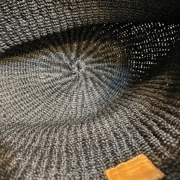 Clare V Black Woven Bag with Red and Blue Handles - Picture 7 of 15